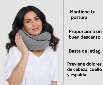 PillowFlex - Almohada de viaje Memory Foam Calidad Premium