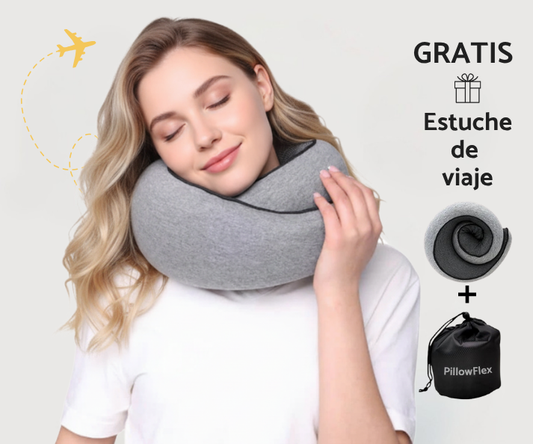 PillowFlex - Almohada de viaje Memory Foam Calidad Premium