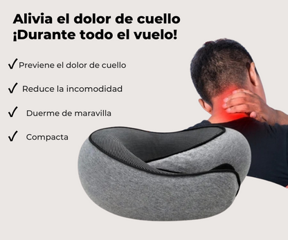PillowFlex - Almohada de viaje Memory Foam Calidad Premium